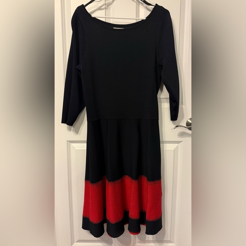 Eliza J Black and Red Dress